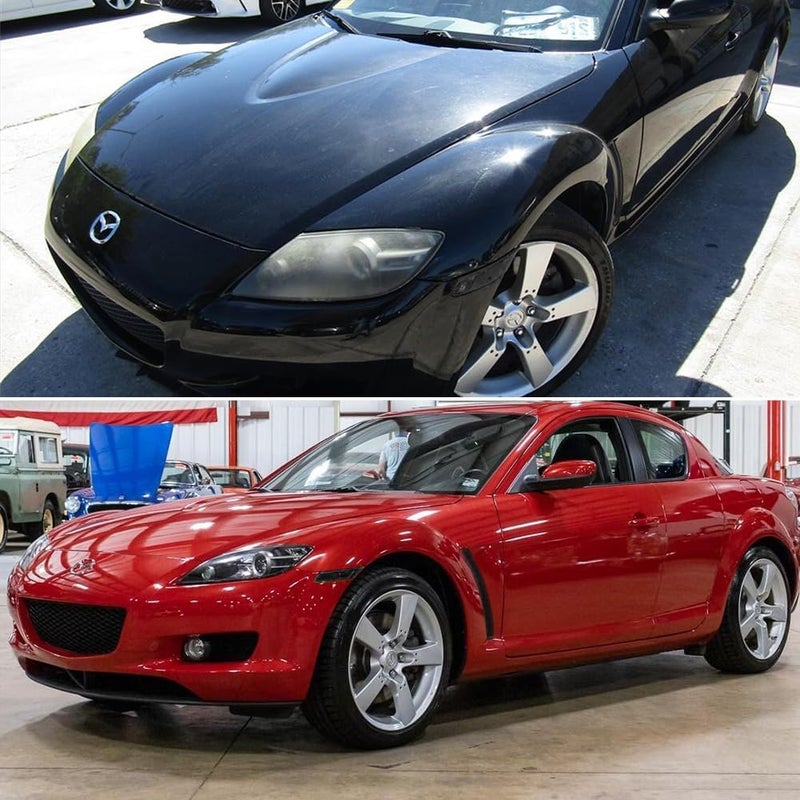 TurningMax For 2004 2005 2006 2007 2008 Mazda RX-8 RX8 Front Bumper Side Marker light Housings Smoked Lens F151-51-120E, F151-51-130E - Image 5